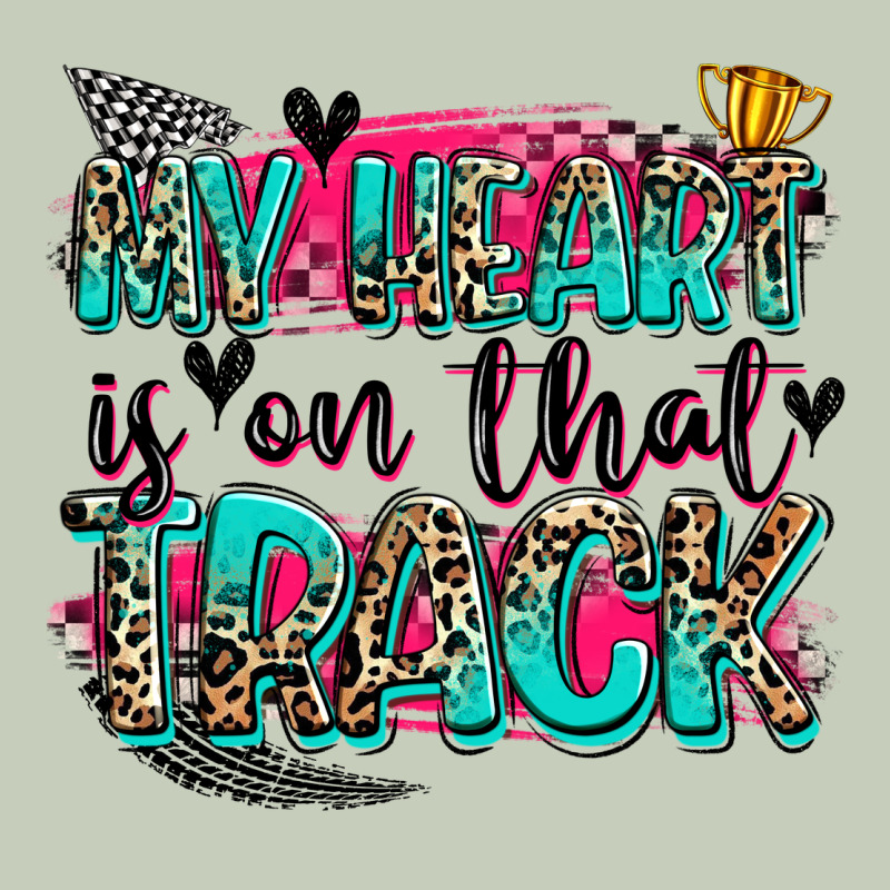 My Heart Is On That Track Ladies Tee by Zillion Design Studio | Teevron