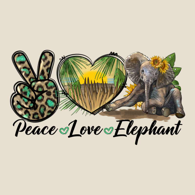 Peace Love Elephant Urban Heavy Tee by LillyAllenDesigns | Teevron