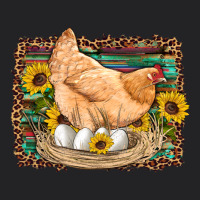 Western Farm Chicken Coop Animals Eggs Sunflowers Leopard Serape Woode Vintage Tee | Teevron