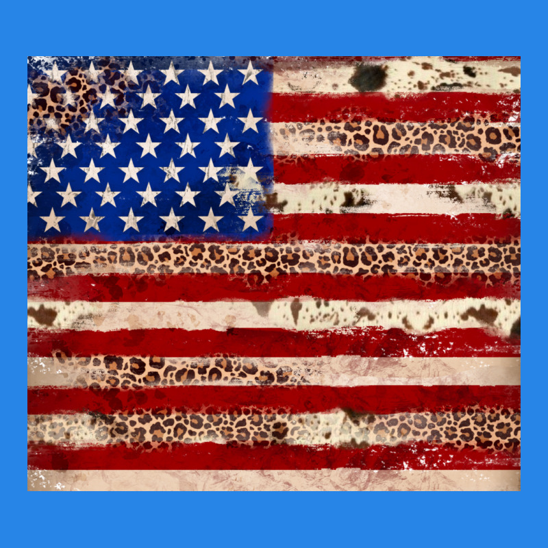 American Flag Leopard Cowhide Premium Hoodie by JahusDesignShop | Teevron