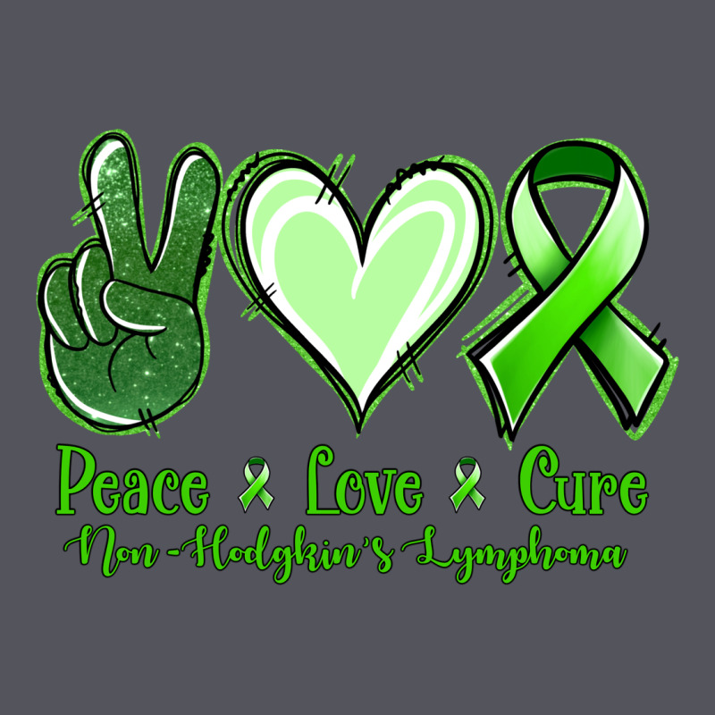 Peace Love Cure Non Hodgkin's Lymphoma Vintage Hoodie by Jasminsmagicworld | Teevron