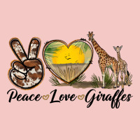 Peace Love Giraffes Urban Heavy Tee | Teevron