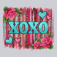 Xoxo Valentines Day Leopard Glitter Brushstroke Heavyweight Sweatshirt | Teevron
