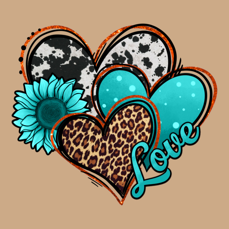 Love Turquoise Hearts Vintage Hoodie by Jasminsmagicworld | Teevron