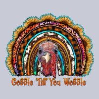 Gobble Till You Wobble Thanksgiving Rainbow Heavyweight Hoodie | Teevron