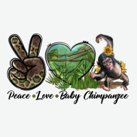 Leopard Peace Love Baby Chimpanzee Urban Heavy Tee | Teevron