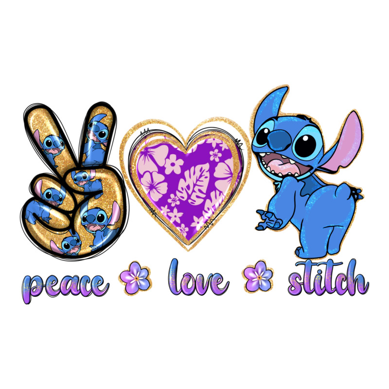 Peace Love Stitch Premium Tee by texasbilliewilder | Teevron