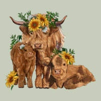 Highland Cow Family Ladies Tee | Teevron