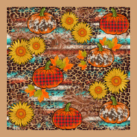Pumpkin Plaid Sunflower Seamless Min Vintage Tee | Teevron