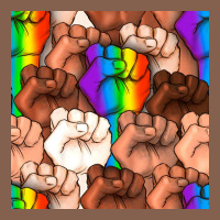 Pride Lgbtq Fists Seamless Pattern Zipper Hoodie | Teevron