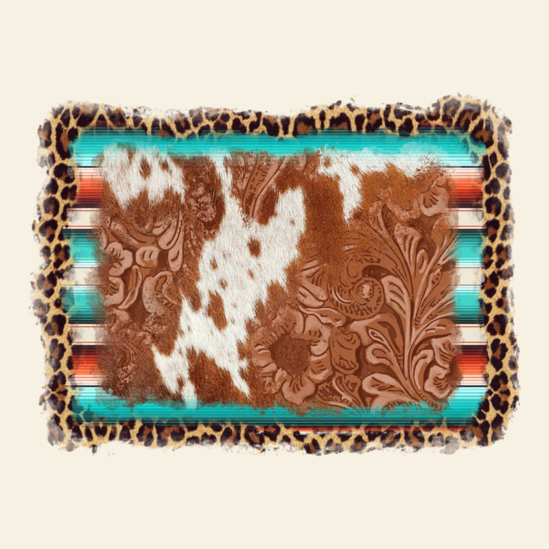 Leopard Serape Cowhide  Leather Background Vintage Tee by AdoDesignShop | Teevron