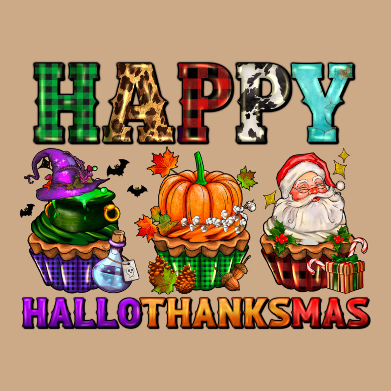 Happy Hallothanksmas With Cupcakes Vintage Hoodie by AdoDesignShop | Teevron