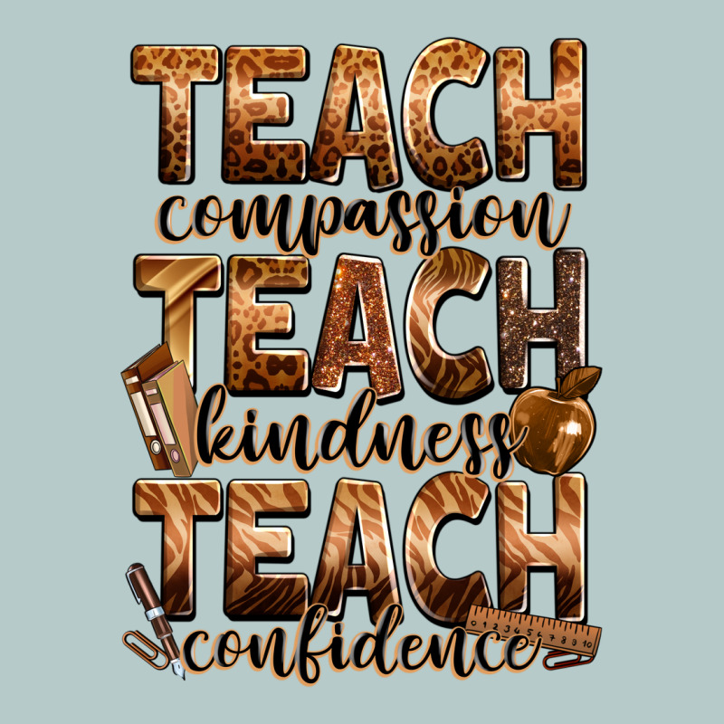 Teach Compassion Teach Kindness Teach Confidence Heavy Core Tee by Zillion Design Studio | Teevron