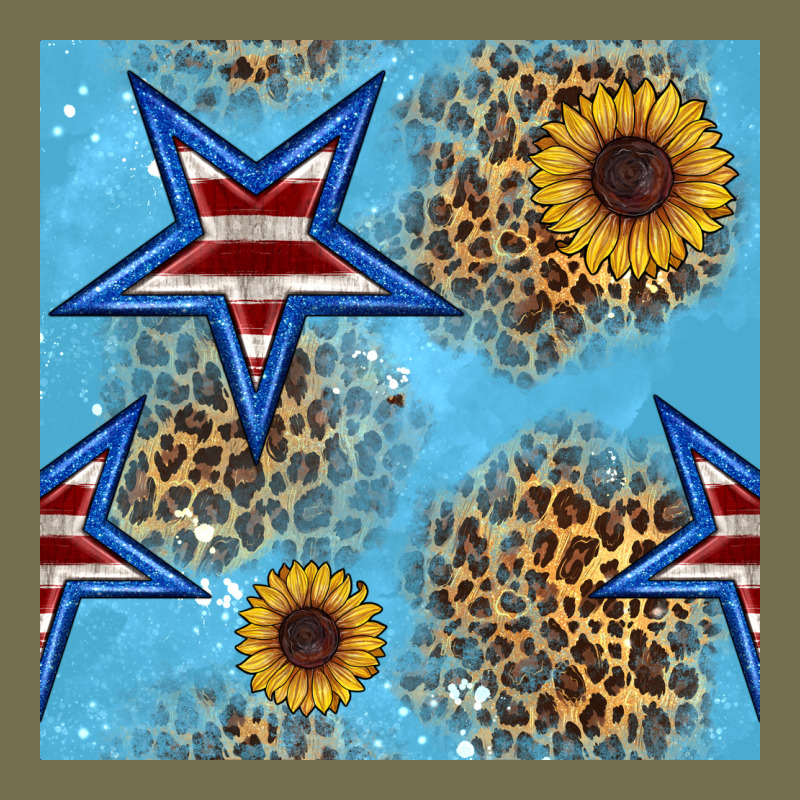 American Star And Sunflower Seamless  Pattern Vintage Hoodie by BundleAndBundleShop | Teevron