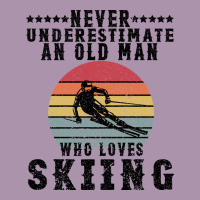 Never Underestimate An Old Man Who Loves Skiing Heavyweight Hoodie | Teevron