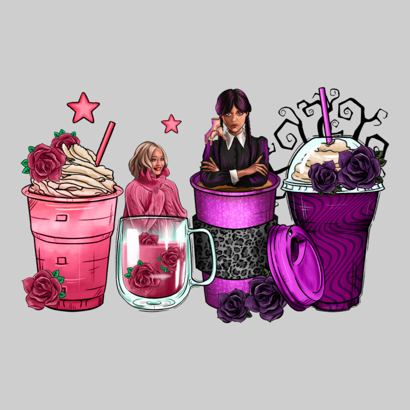 Wednesday And Enid Coffee Cups Premium Tee by Zillion Design Studio | Teevron