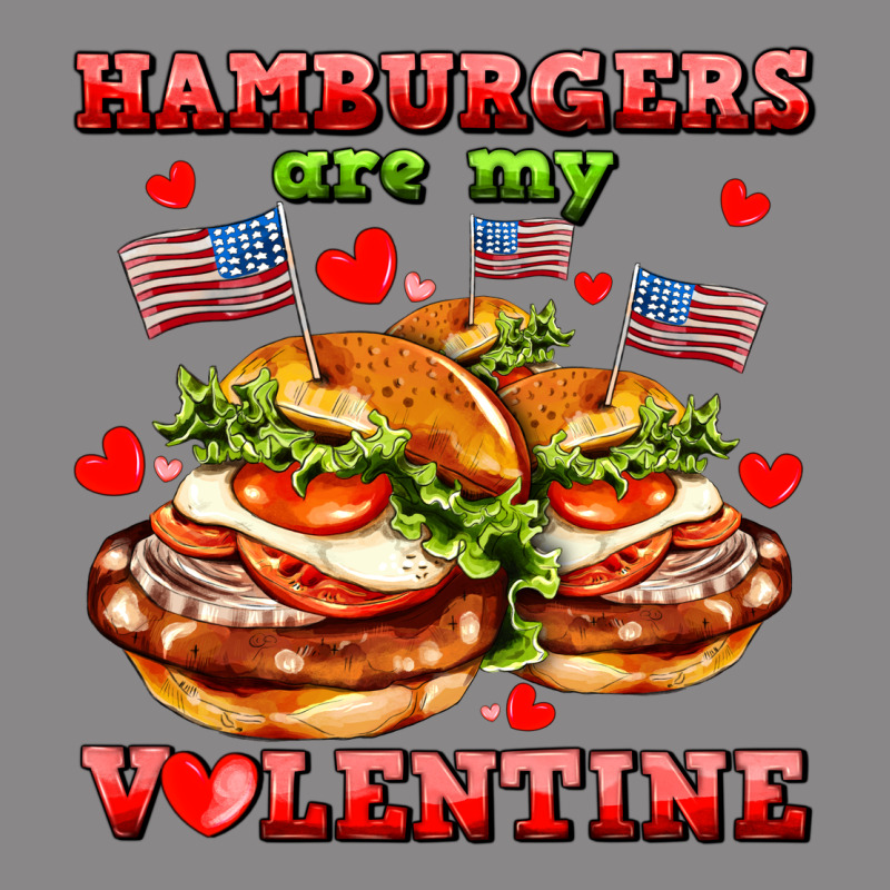 Hamburger Are My Valentine Vintage Tee by AdoDesignShop | Teevron
