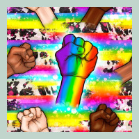 Pride Lgbtq Hands With Cowhide Seamless Pattern Zipper Hoodie | Teevron