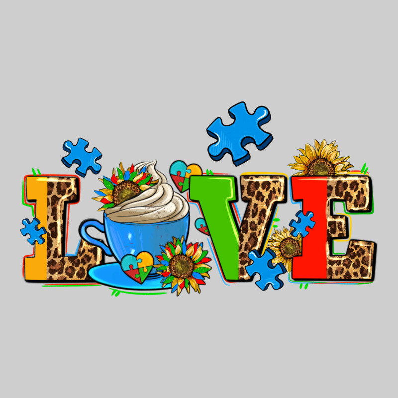Autism Coffee Cup With Sunflower Premium Tee by AdoDesignShop | Teevron