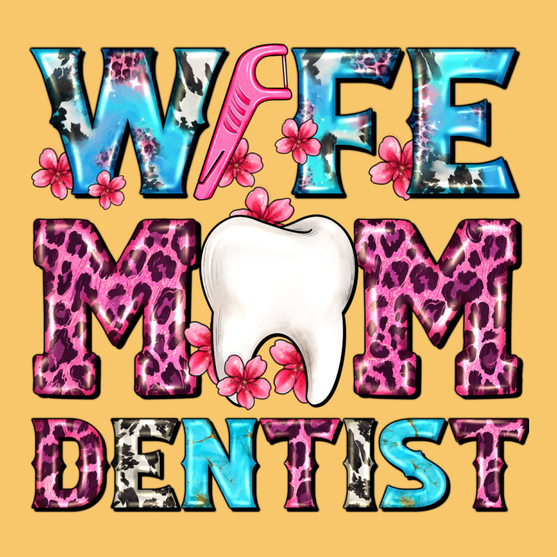 Wife Mom Dentist With Tooth And Floss Vintage Hoodie by AdoDesignShop | Teevron