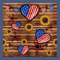 4th Of July Hearts Seamless Pattern Vintage Hoodie | Teevron
