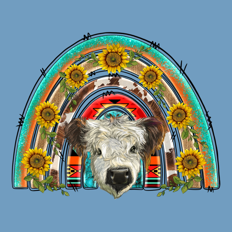 Scottish White Calf  Rainbow Urban Heavy Tee by BarkalooDesign | Teevron