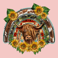 Scottish Calf Sunflowers Rainbow Urban Heavy Tee | Teevron