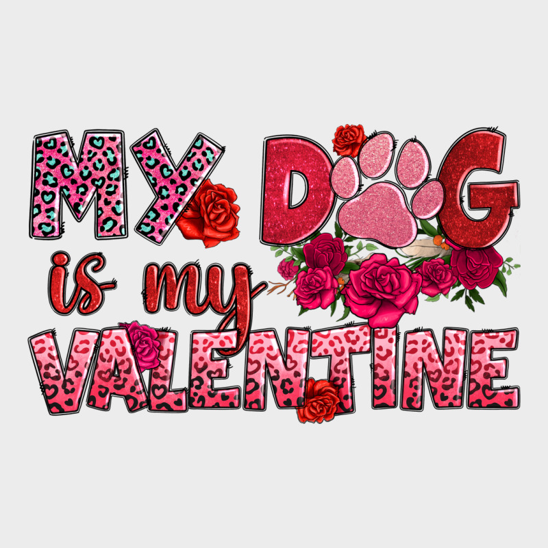 My Dog Is My Valentine Urban Hoodie by OliviaCreatesArt | Teevron