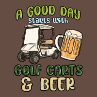 A God Day Starts With Golf Carts And Beer Long Sleeve Tee | Teevron
