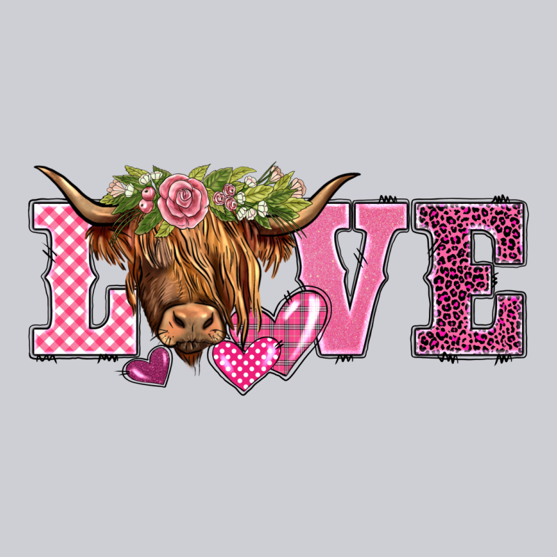 Valentine's Day Love Highland Cow Heavyweight Sweatshirt by BarkalooDesign | Teevron