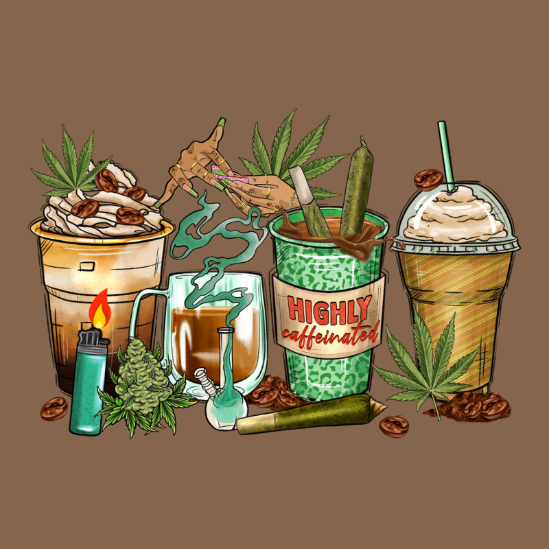 Highly Caffeinated Coffee Cups Premium Tee by Zillion Design Studio | Teevron