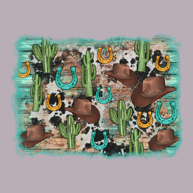 Cactus Cowboy Hat Background Vintage Tee by AdoDesignShop | Teevron