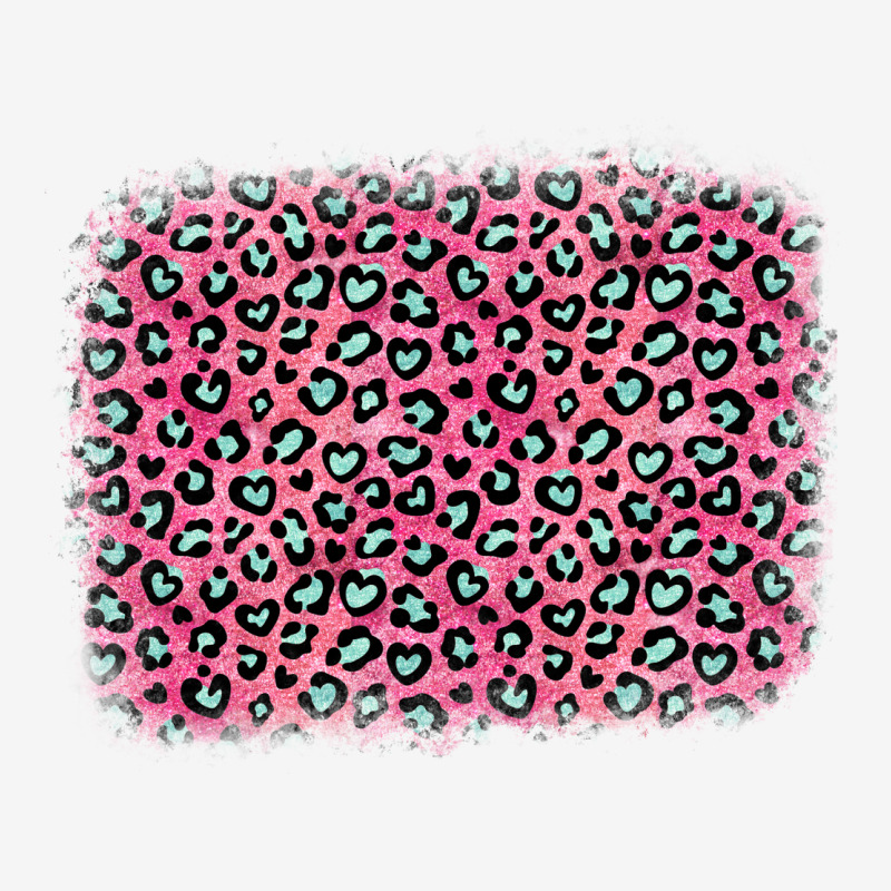 Pink Glitter Leopard With Heart Background Urban Hoodie by OliviaCreatesArt | Teevron