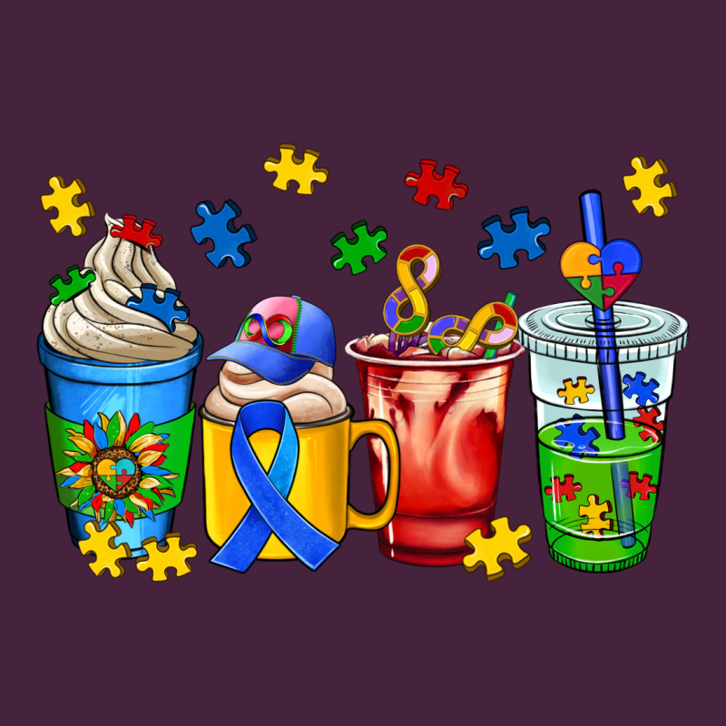 Autism Coffee Cup Premium Tee by AdoDesignShop | Teevron