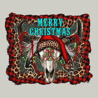 Merry Christmas Bull Skull Heavyweight Hoodie | Teevron