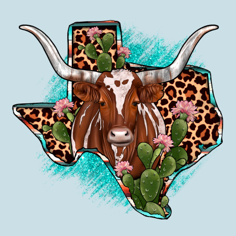 Texas Longhorn Texas Map Ladies Tee by JahusDesignShop | Teevron