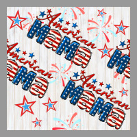 American Mama Seamless Pattern Vintage Hoodie | Teevron