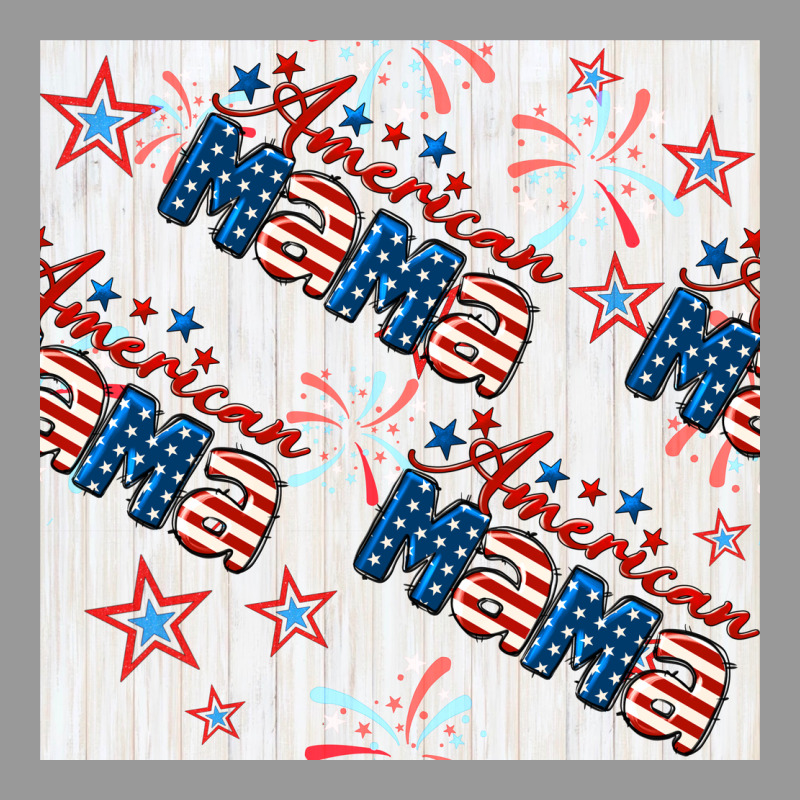 American Mama Seamless Pattern Vintage Hoodie by BundleAndBundleShop | Teevron
