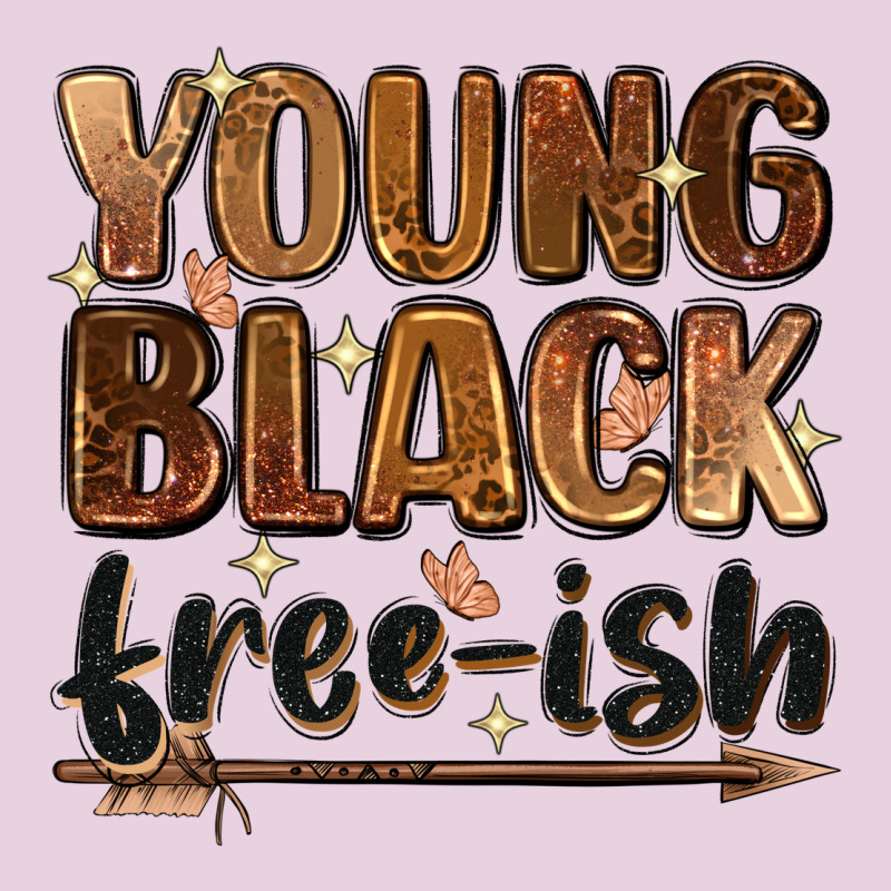 Young Black Free Ish Ladies Tee by Zillion Design Studio | Teevron