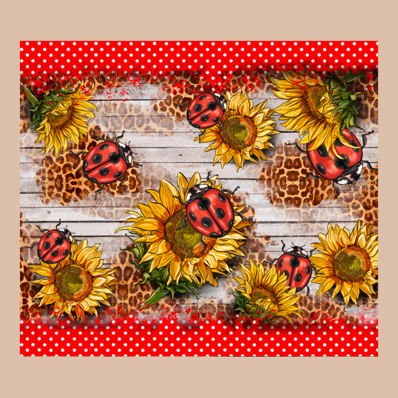 Ladybug Sunflower Urban Heavy Tee by BarkalooDesign | Teevron