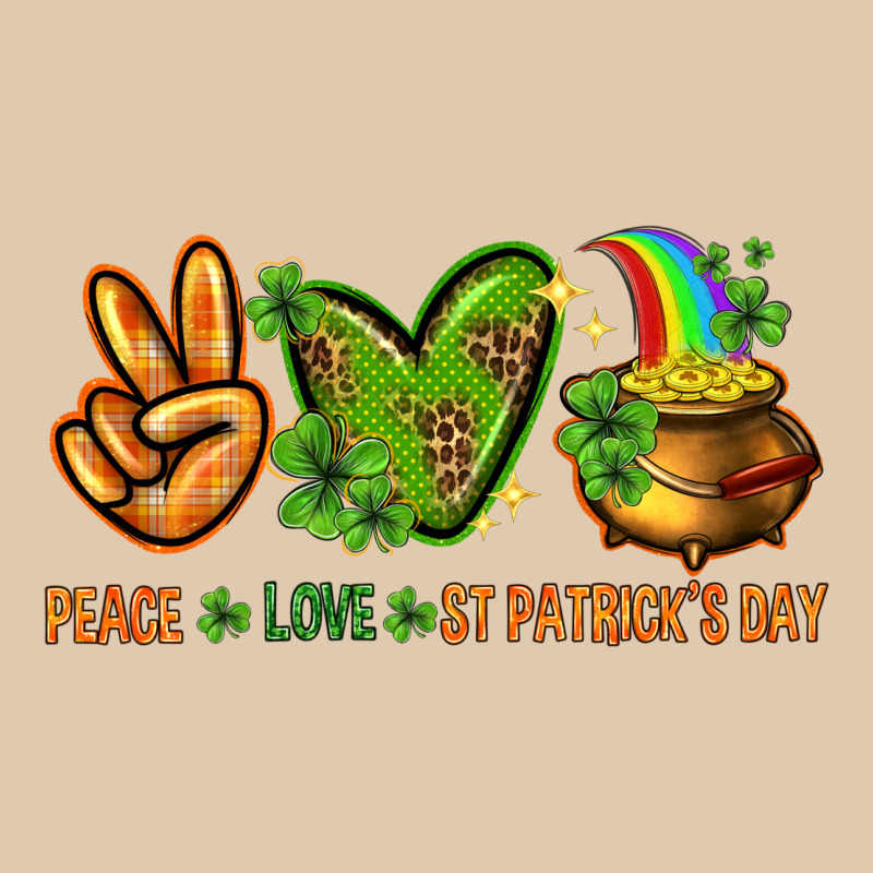 Peace Love St Patricks Day Heavyweight Sweatshirt by NancyCooperArtShop | Teevron