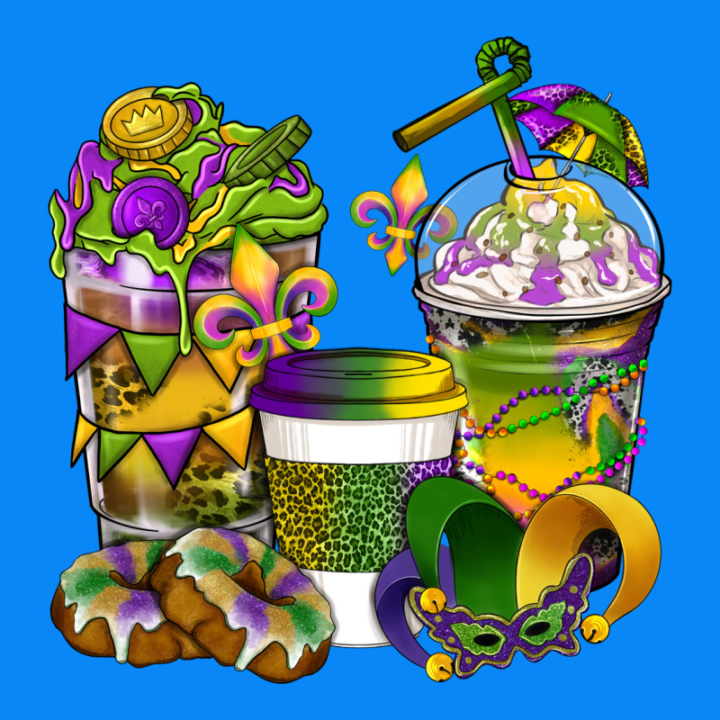 Mardi Gras Coffee Cups Zipper Hoodie by BundleAndBundleShop | Teevron