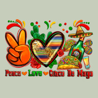Peace Love Cinco De Mayo Ladies Tee | Teevron