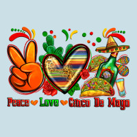 Peace Love Cinco De Mayo Ladies Tee | Teevron