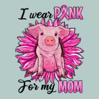 I Wear Pink For My Mom Pig Heavy Core Tee | Teevron