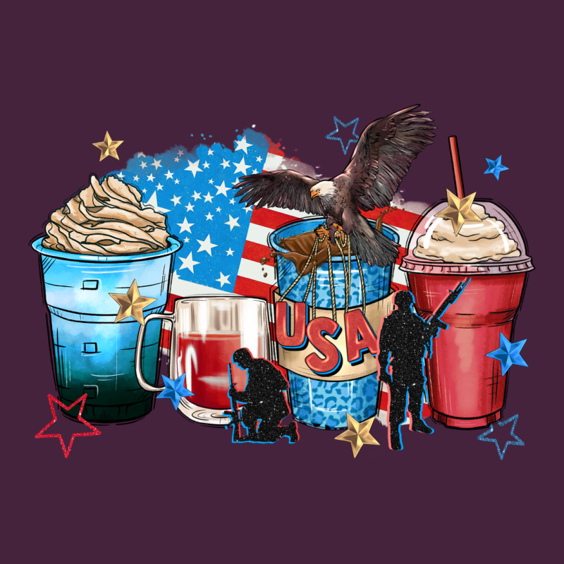 Usa Coffee Cups Premium Tee by Zillion Design Studio | Teevron