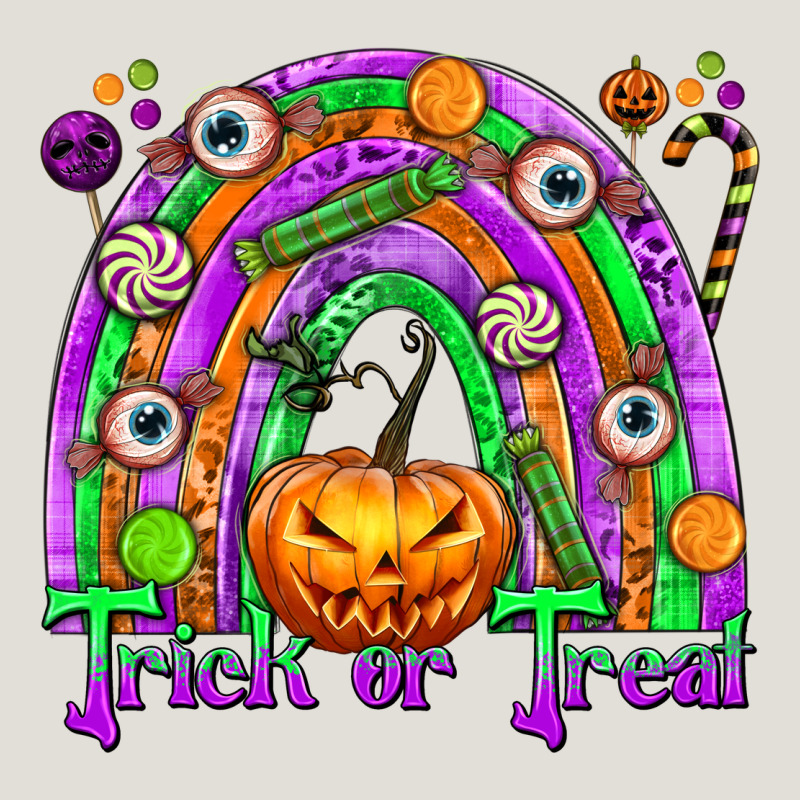 Trick Or Treat Halloween Rainbow Heavy Core Tee by texasbilliewilder | Teevron