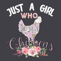 Just A Girl Who Loves Chickens Heavyweight Hoodie | Teevron
