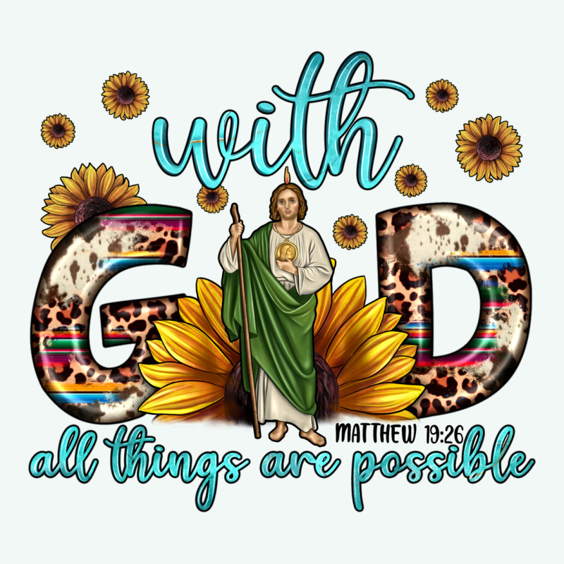 With God All Things Are Possible Matthew 19 26 Premium Hoodie by JahusDesignShop | Teevron