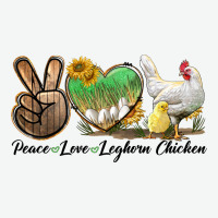 Peace Love Leghorn Chicken Urban Heavy Tee | Teevron